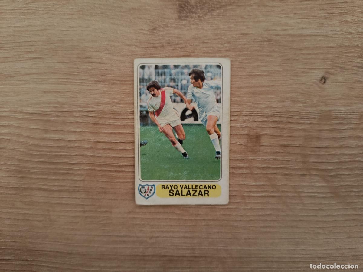 Cromos de F&uacute;tbol: CROMO PACOSA FUTBOL EN ACCION SALAZAR RAYO SIN PEGAR NUNCA PEGADO 1978 1979 78 79 D526