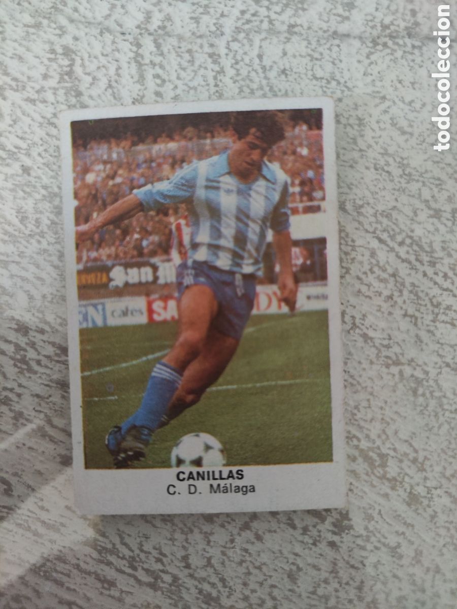 Cromos de F&uacute;tbol: Cano 83 84 trasera cropan sin pegar buen estado CD M&aacute;laga Canillas