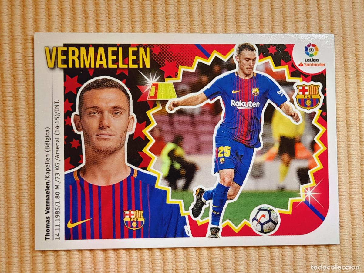 Cromos de F&uacute;tbol: CROMO 4 B VERMAELEN (FC BARCELONA) LIGA 18-19 (2018 2019) ALBUM ESTE