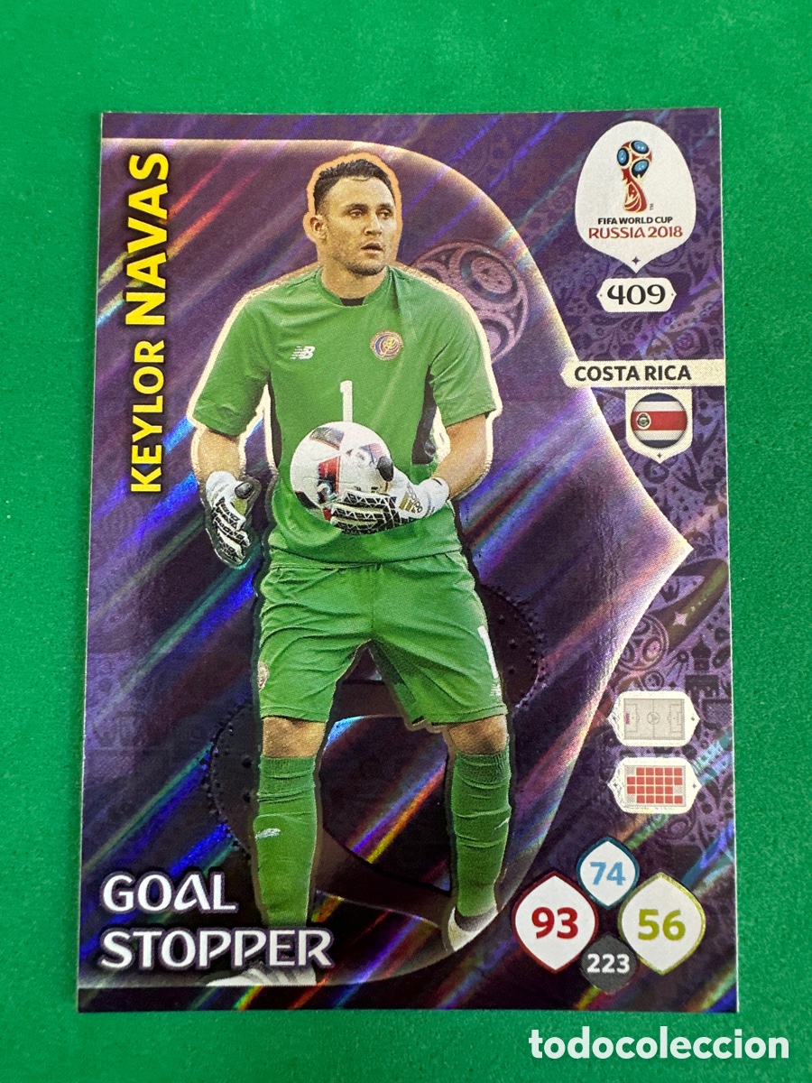 Football Stickers: 409 KEYLOR NAVAS(COSTA RICA) GOAL STOPPER ADRENALYN MUNDIAL RUSIA 2018 TRADING CARD PANINI