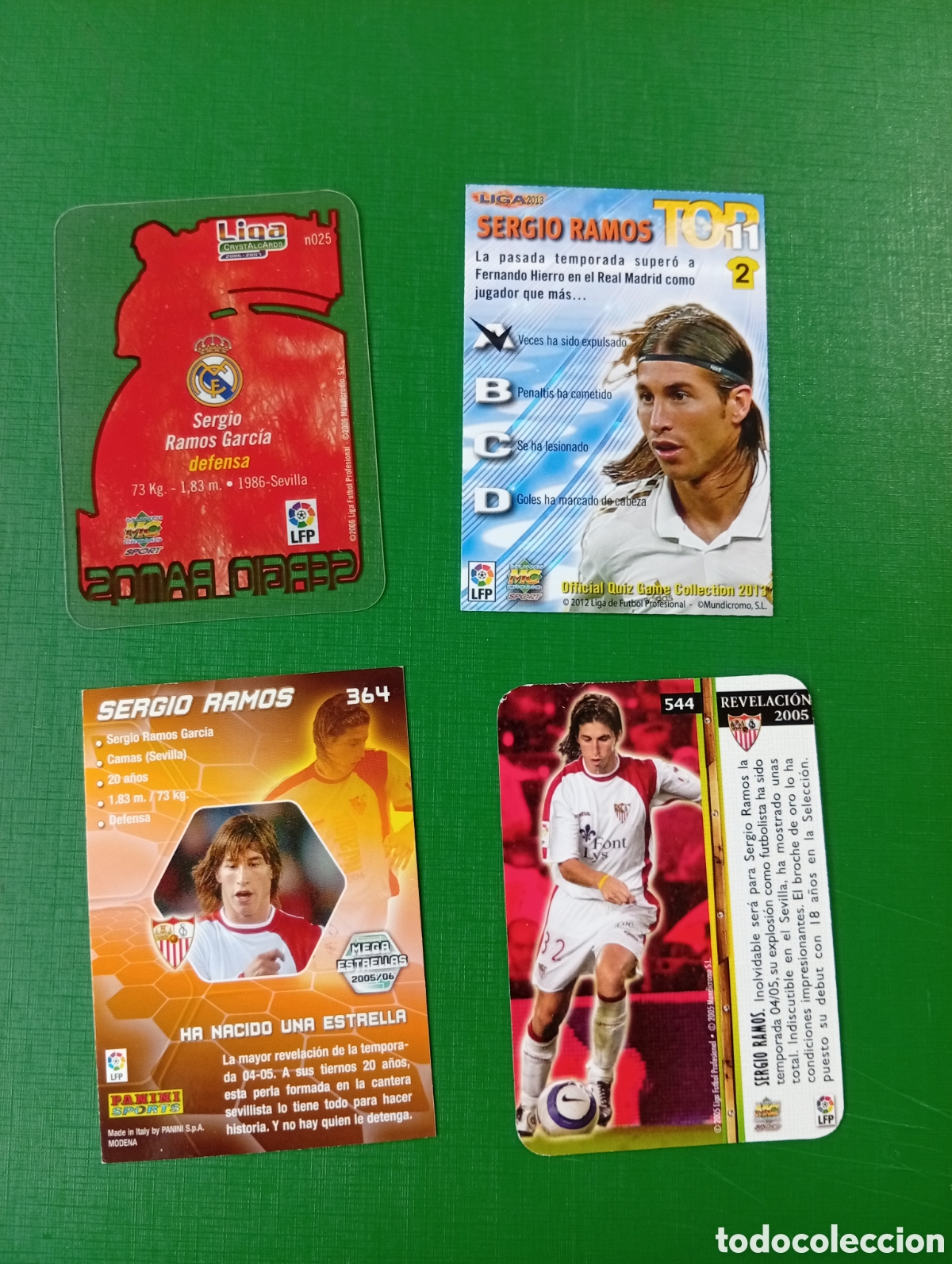 Cromos de f&uacute;tbol: LOTE DE CROMOS DE SERGIO RAMOS - Foto 2