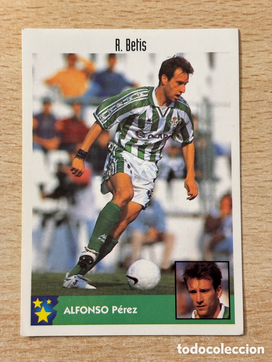 Football Stickers: # 71 Alfonso Real Betis Mejores Equipos de Europa 97-98 Panini