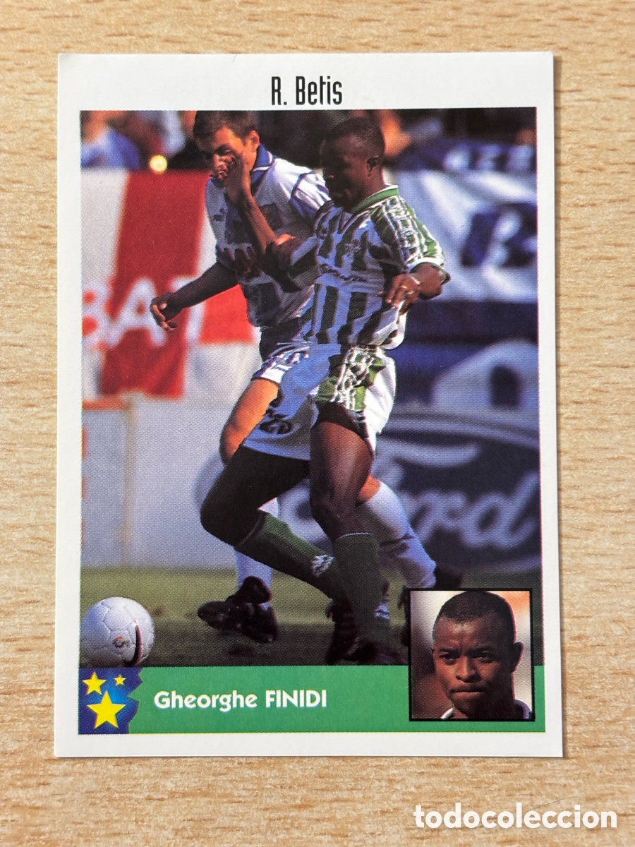 Fu&szlig;ball-Sticker: # 70 Finidi Nigeria Real Betis Mejores Equipos de Europa 97-98 Panini