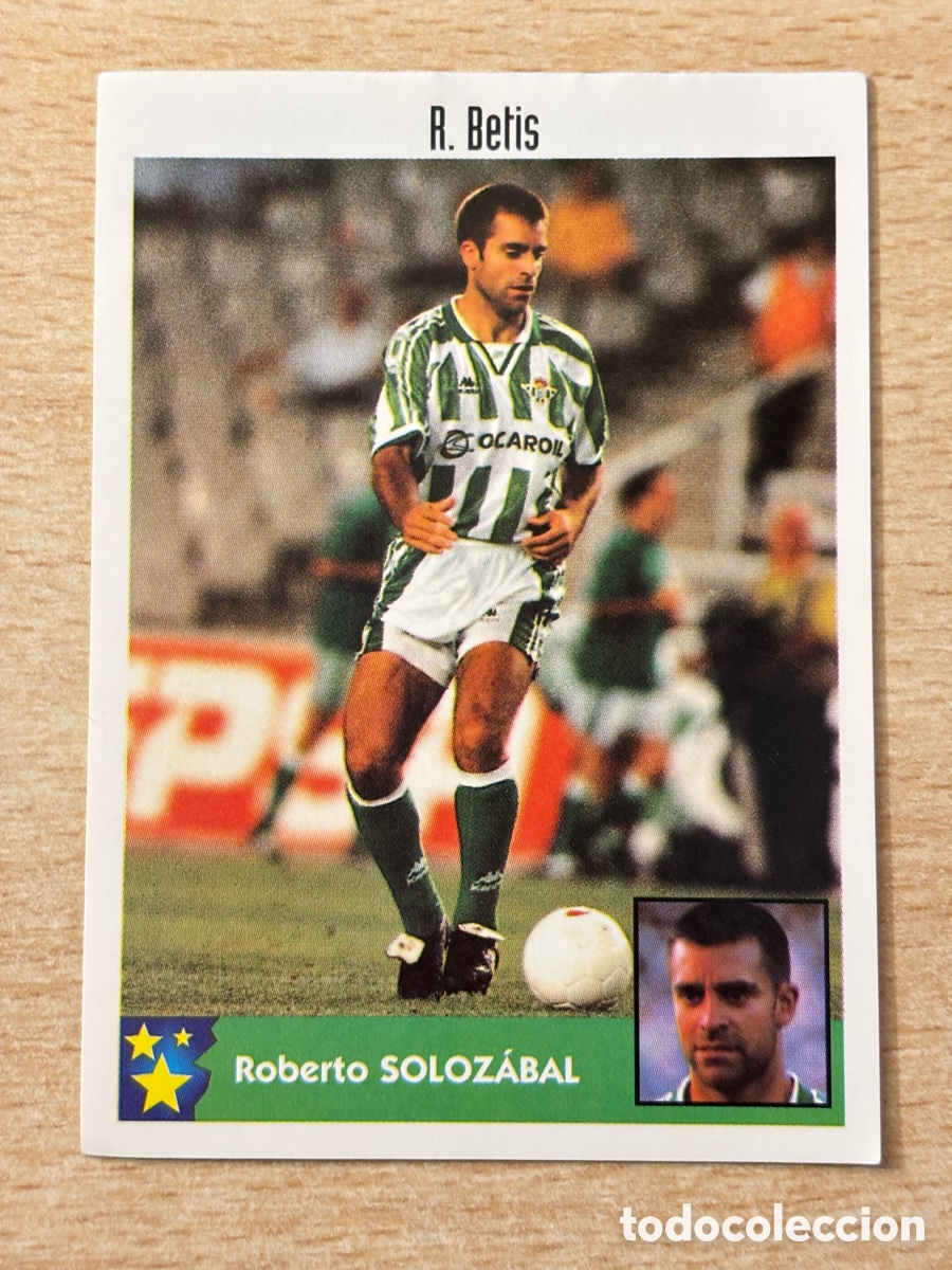 Cromos de F&uacute;tbol: # 64 Solozabal Real Betis Mejores Equipos de Europa 97-98 Panini