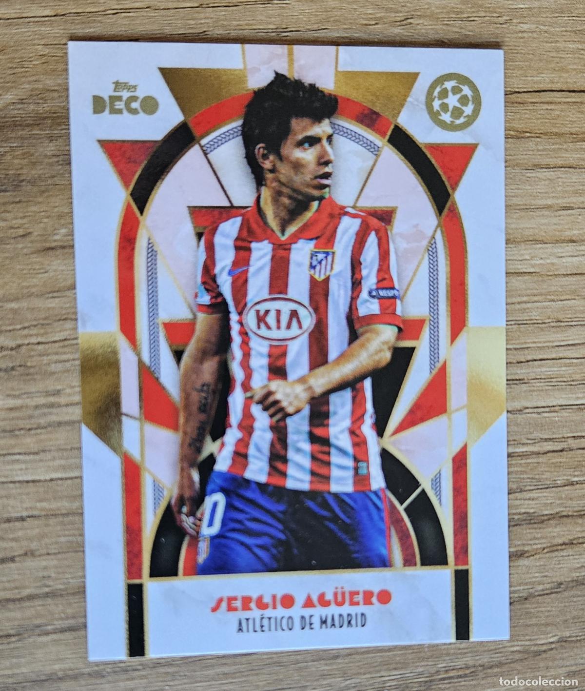 Cromos de F&uacute;tbol: Sergio Ag&uuml;ero (Atl&eacute;tico de Madrid). Cromo UEFA Champions League Topps Deco 2024-2025 (24-25) Legends
