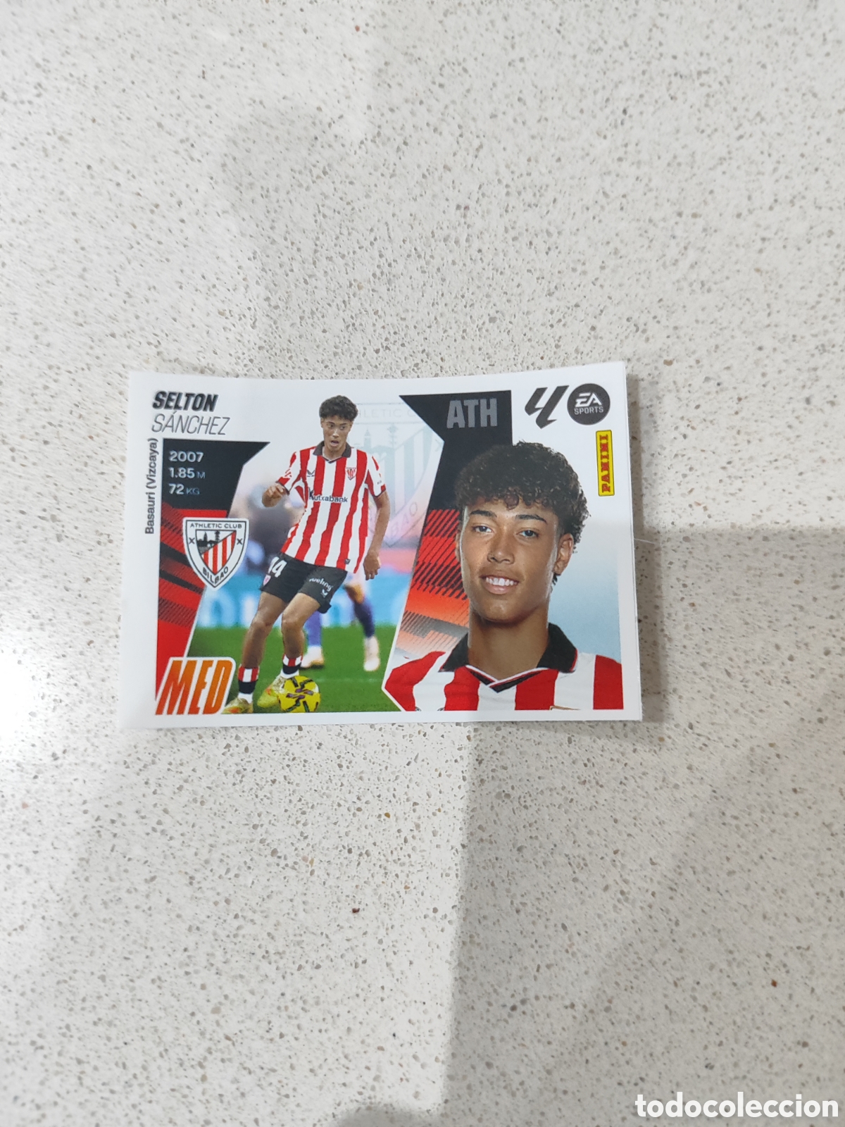 Cromos de F&uacute;tbol: CROMO N&Uacute;MERO 3 SELTON ATHLETIC CLUB DE BILBAO. MERCADO INVIERNO LIGA ESTE 25/26.