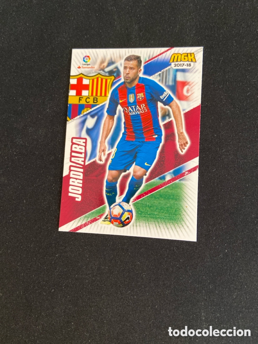 Figurine di Calcio: JORDI ALBA 89 (BARCELONA) PANINI MEGACRACKS 2017-2018 17 18 CROMO CARTA M-2