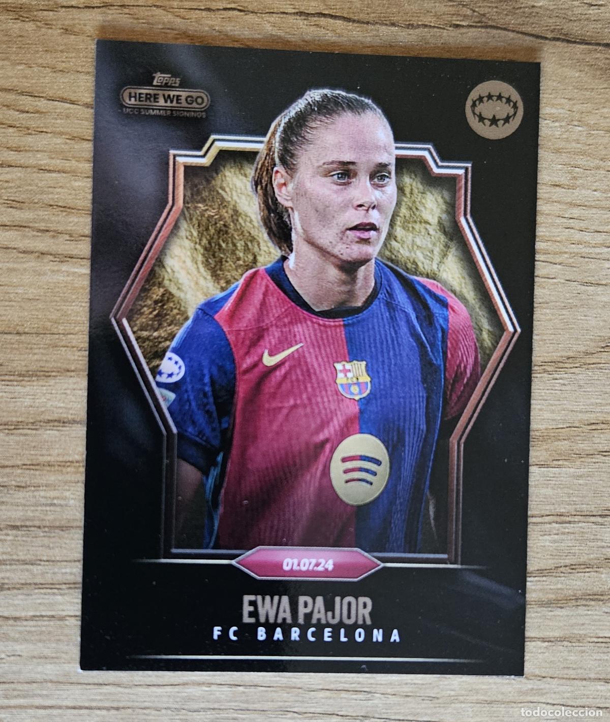 Cromos de F&uacute;tbol: Ewa Pajor (Barcelona). Cromo UEFA Women&acute;s Champions League Topps Summer Signings 2024-2025 (24-25)