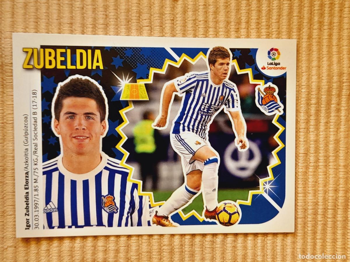 Cromos de F&uacute;tbol: CROMO 10 ZUBELDIA (REAL SOCIEDAD) LIGA 18-19 (2018 2019) ALBUM ESTE