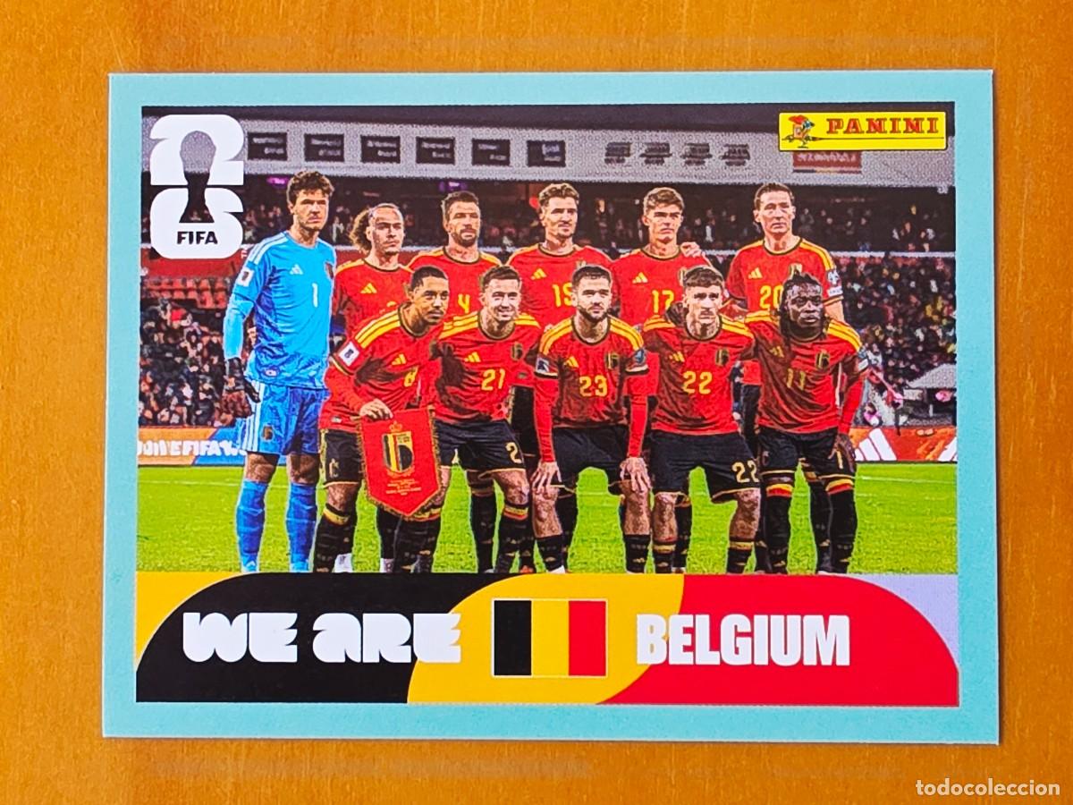 Cromos de F&uacute;tbol: BEL 13 Alineaci&oacute;n plantilla equipo B&eacute;lgica, Panini FIFA World Cup Mundial 2026 Sticker