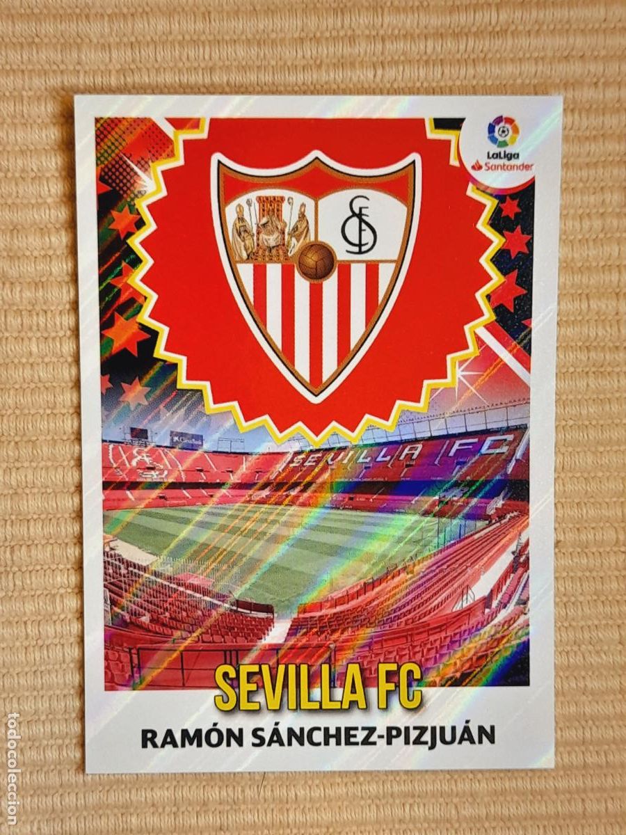 Cromos de F&uacute;tbol: CROMO 33 ESCUDO SEVILLA FC LIGA 18-19 (2018 2019) ALBUM ESTE