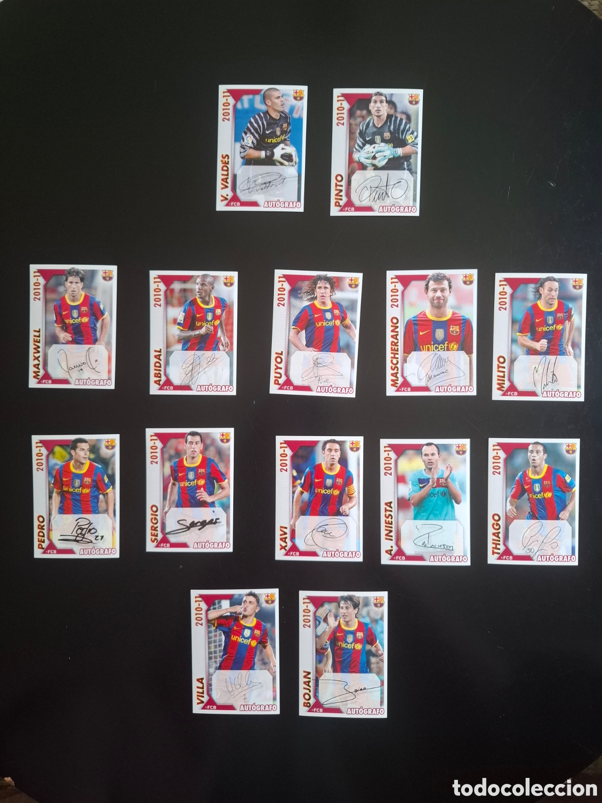 Cromos de F&uacute;tbol: Barcelona 2010-2011 Autos + Legends + 100 Lose Stickers