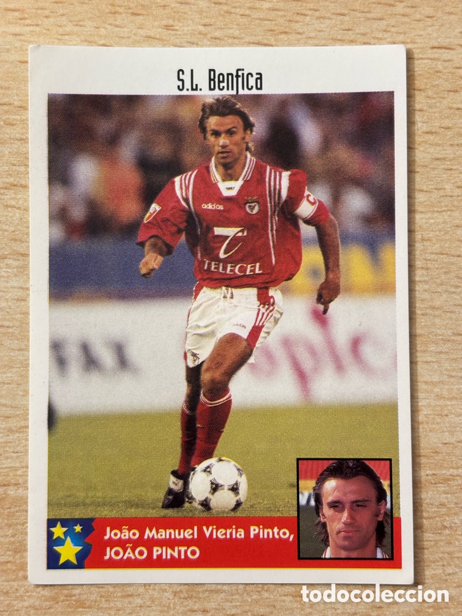 Cromos de F&uacute;tbol: # 58 Joao Pinto Benfica Portugal Mejores Equipos de Europa 97-98 Panini