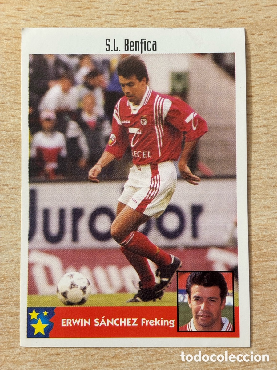 Cromos de F&uacute;tbol: # 56 Erwin S&aacute;nchez Bolivia Benfica Portugal Mejores Equipos de Europa 97-98 Panini