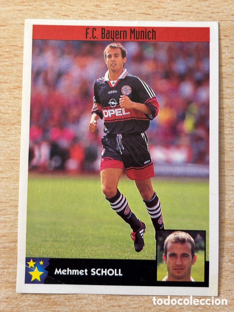 Fu&szlig;ball-Sticker: # 44 Scholl Bayern M&uacute;nich Alemania Mejores Equipos de Europa 97-98 Panini