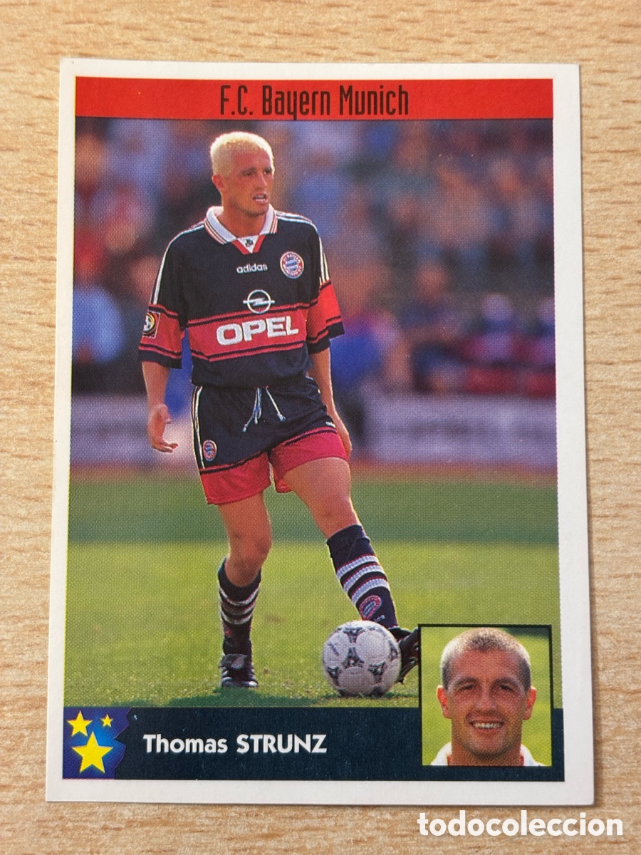 Cromos de F&uacute;tbol: # 42 Strunz Bayern M&uacute;nich Alemania Mejores Equipos de Europa 97-98 Panini