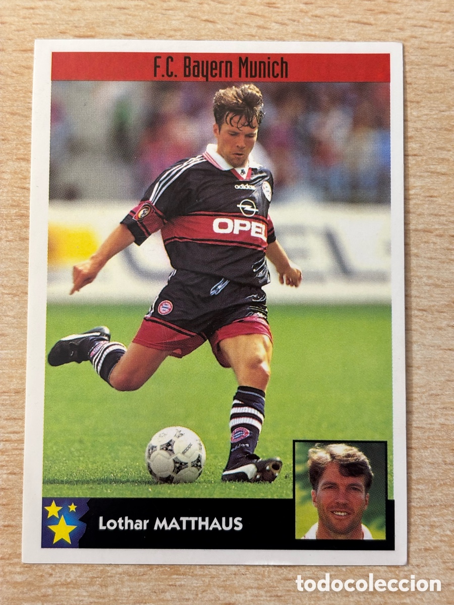 Cromos de F&uacute;tbol: # 39 Matthaus Bayern M&uacute;nich Alemania Mejores Equipos de Europa 97-98 Panini