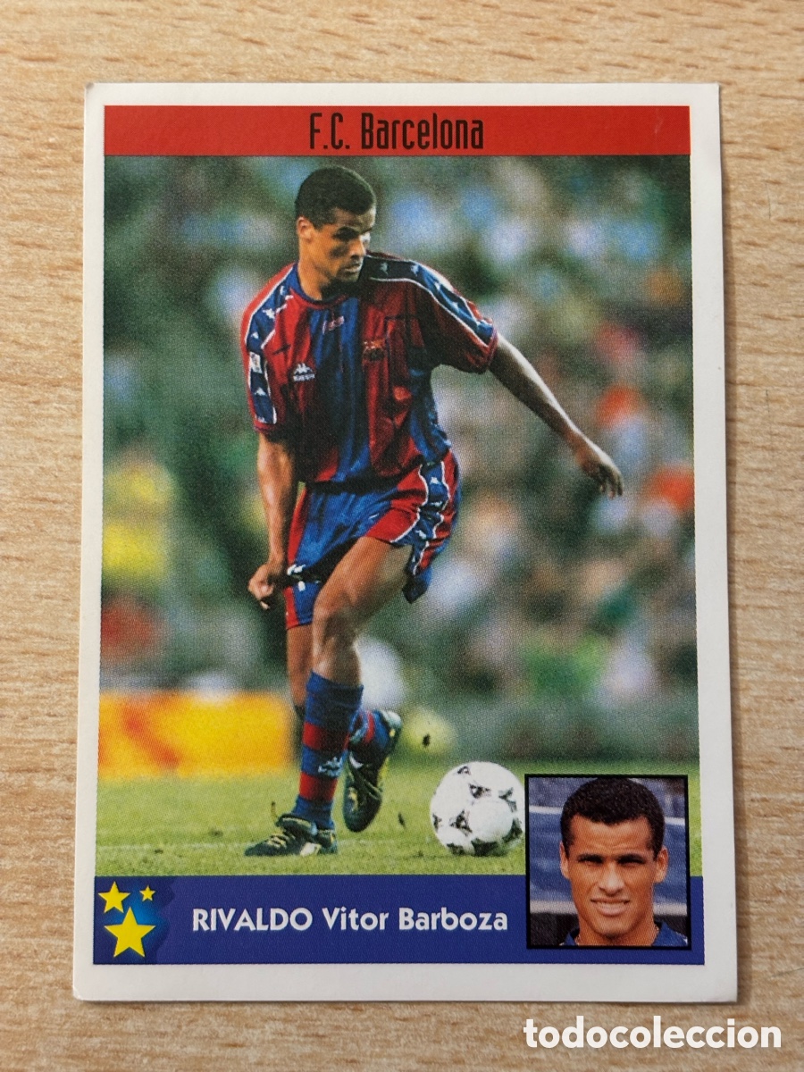 Cromos de F&uacute;tbol: # 35 Rivaldo Brasil FC Barcelona Mejores Equipos de Europa 97-98 Panini