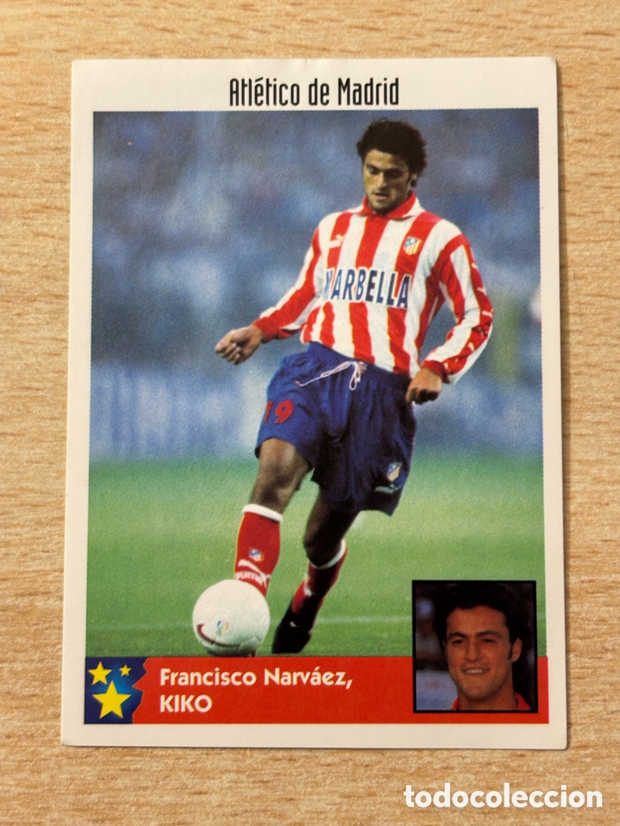 Cromos de F&uacute;tbol: # 23 Kiko Atl&eacute;tico de Madrid Mejores Equipos de Europa 97-98 Panini