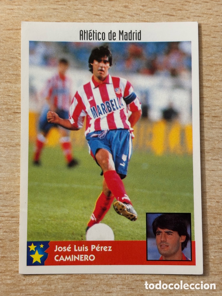 Cromos de F&uacute;tbol: # 19 Caminero Atl&eacute;tico de Madrid Mejores Equipos de Europa 97-98 Panini