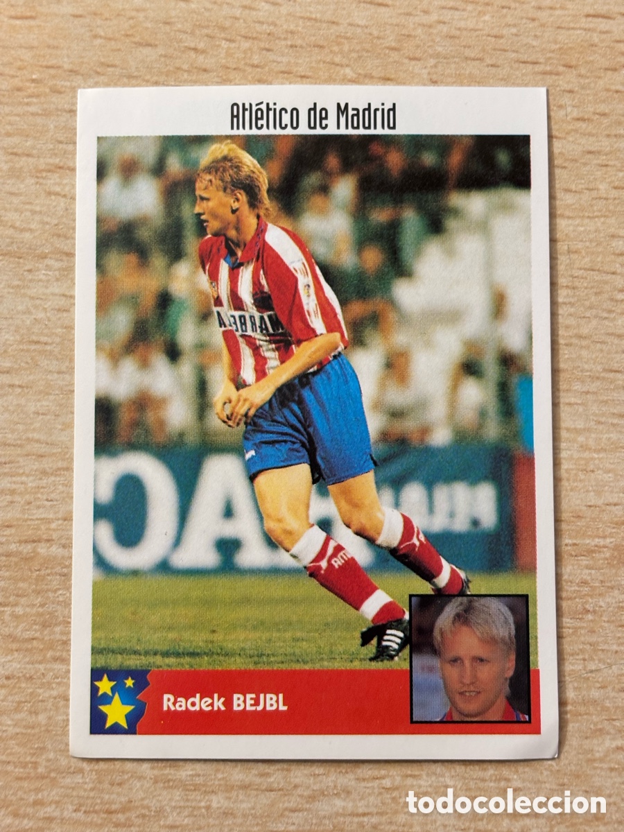 Cromos de F&uacute;tbol: # 18 Bejbl Rep. Checa Atletico de Madrid Mejores Equipos de Europa 97-98 Panini