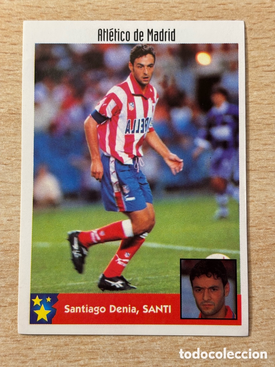 Cromos de F&uacute;tbol: # 15 Santi Atl&eacute;tico de Madrid Mejores Equipos de Europa 97-98 Panini