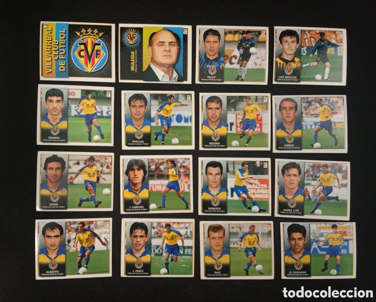 Cromos de F&uacute;tbol: 24 CROMOS VILLARREAL LIGA ESTE 1998 1999 98-99 SIN PEGAR