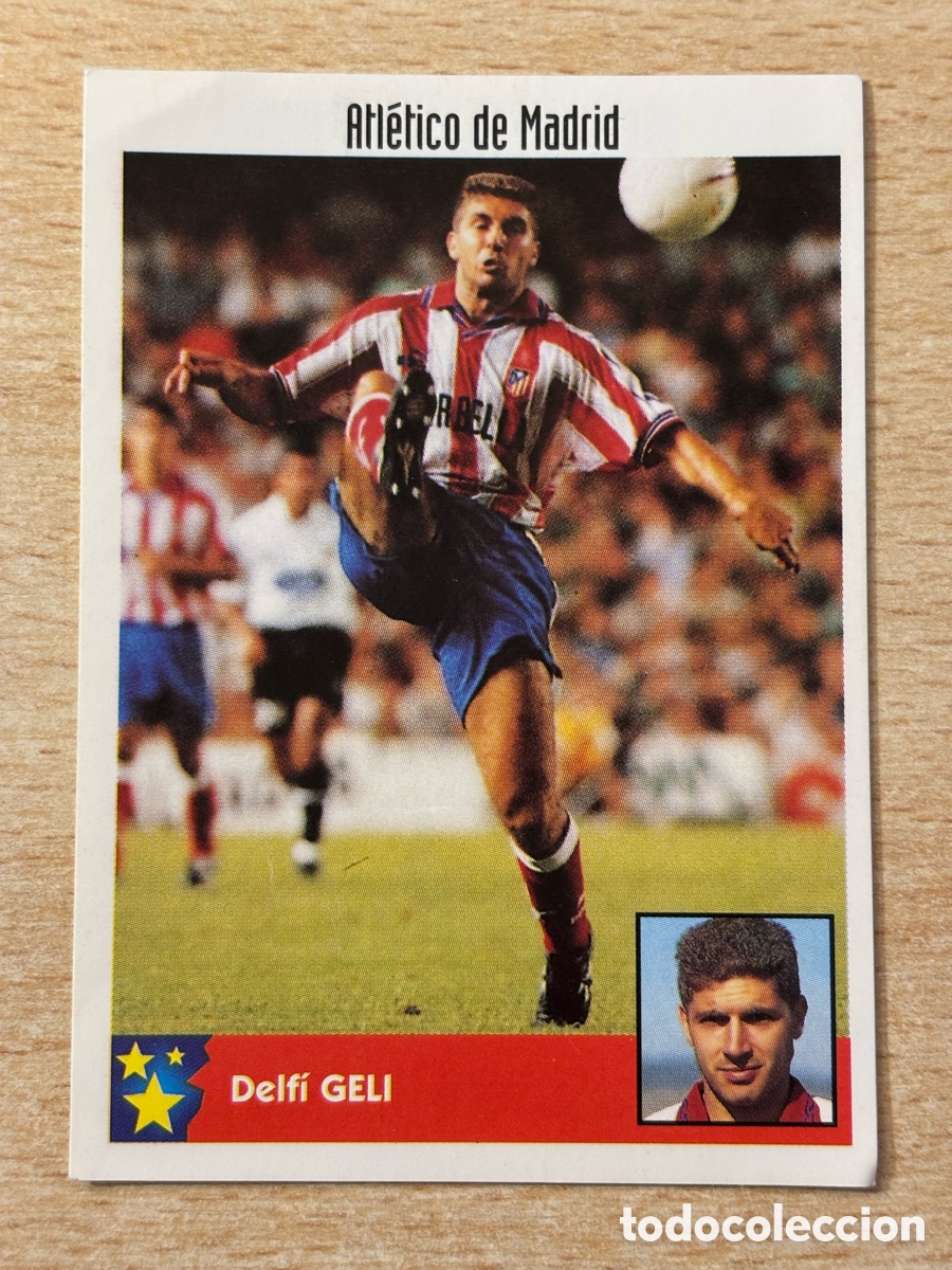Cromos de F&uacute;tbol: # 14 Geli Atl&eacute;tico de Madrid Mejores Equipos de Europa 97-98 Panini