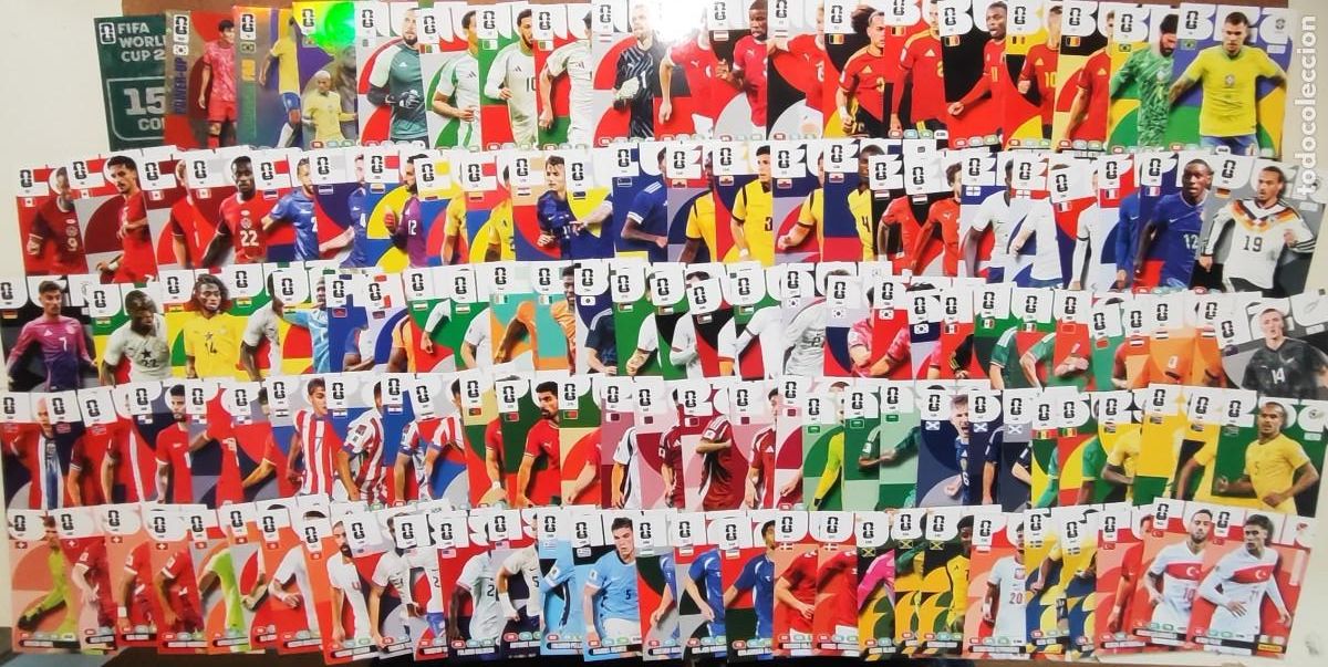 Cromos de F&uacute;tbol: ADRENALYN XL FIFA WORLD CUP 2026 LOTE DE 129 CARTAS SIN REPETIR # PANINI