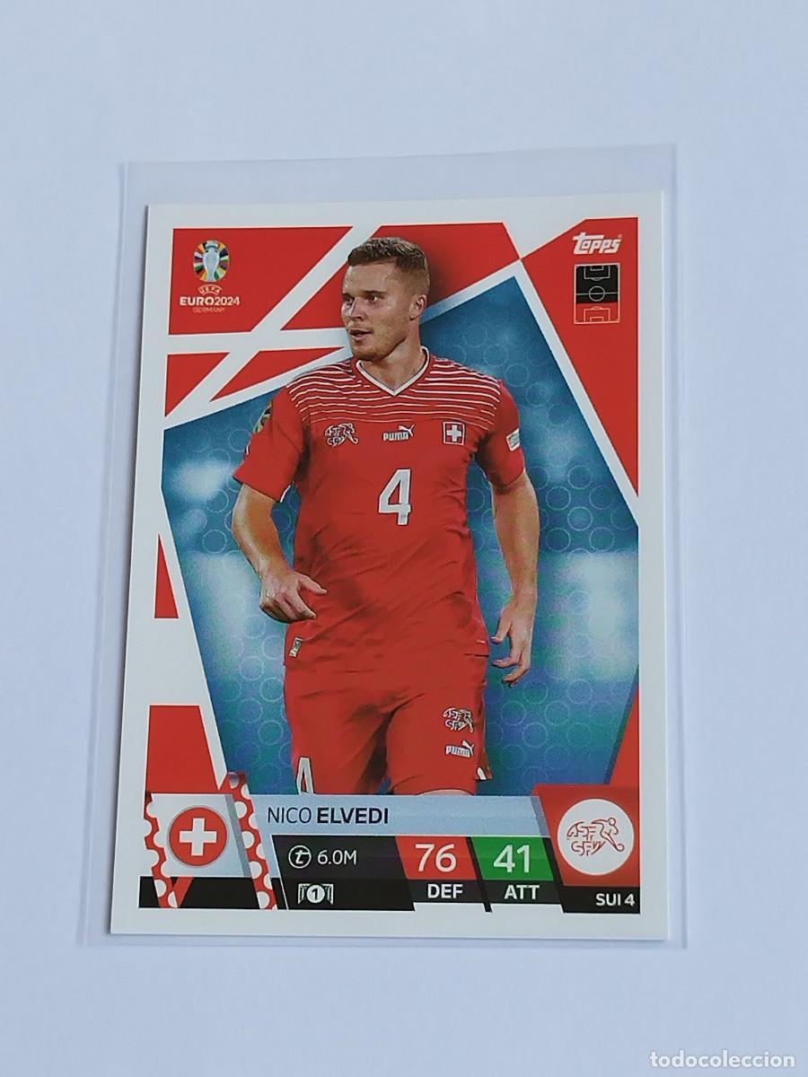 Cromos de F&uacute;tbol: ELVEDI #SUI 4 SUIZA - TOPPS EUROCOPA 2024 MATCH ATTAX - UEFA EURO GERMANY 24 SUI4