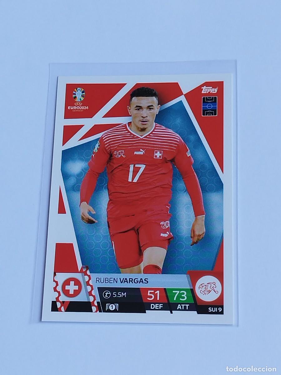Cromos de F&uacute;tbol: RUBEN VARGAS #SUI 9 SUIZA - TOPPS EUROCOPA 2024 MATCH ATTAX - UEFA EURO GERMANY 24 SUI9