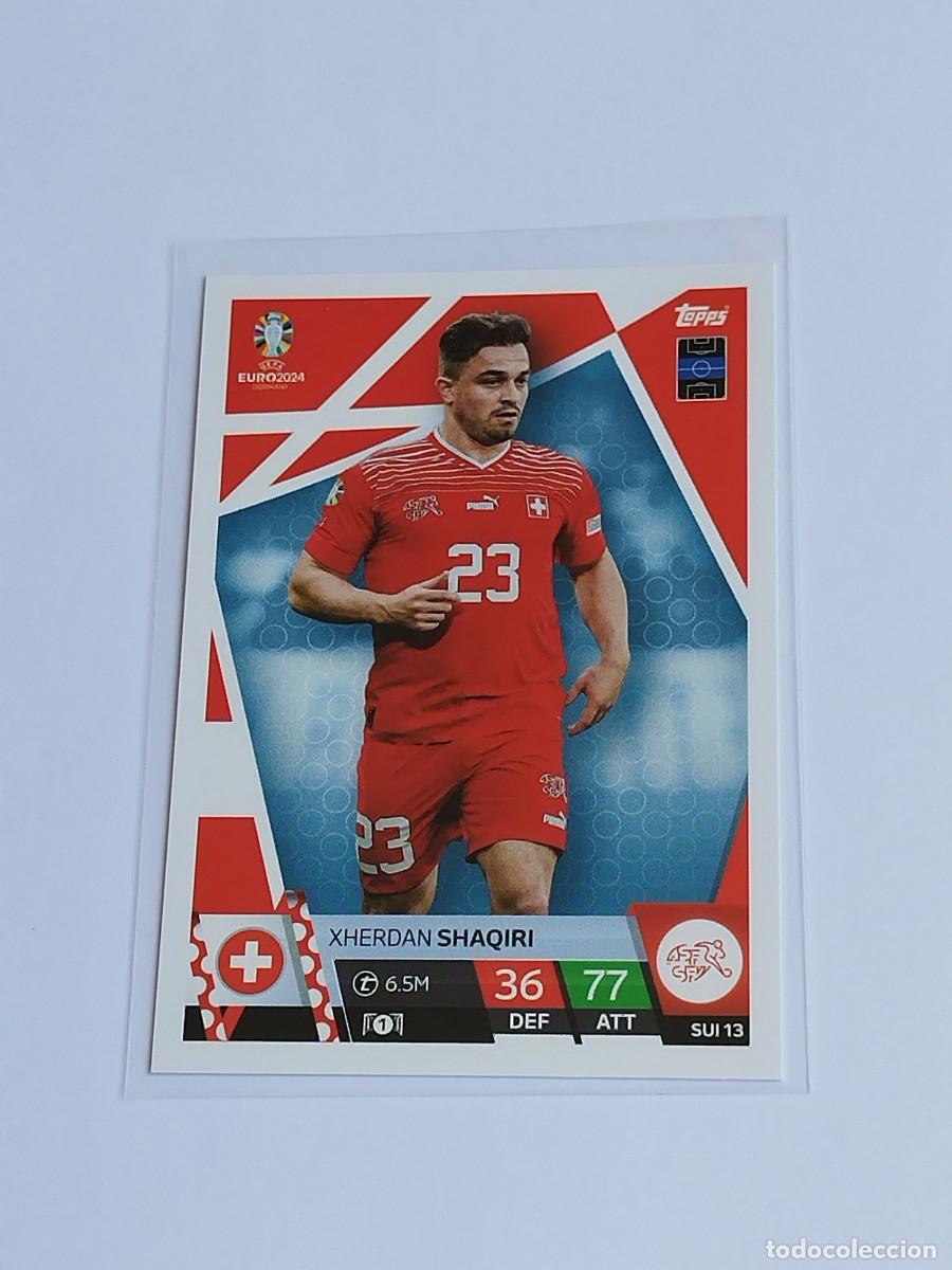 Cromos de F&uacute;tbol: SHAQIRI #SUI 13 SUIZA - TOPPS EUROCOPA 2024 MATCH ATTAX - UEFA EURO GERMANY 24 SUI13