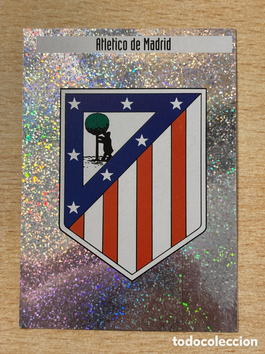 Cromos de F&uacute;tbol: # B Escudo Atl&eacute;tico de Madrid Mejores Equipos de Europa 97-98 Panini