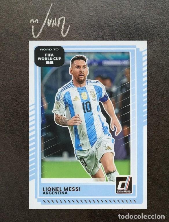 Cromos de F&uacute;tbol: N&ordm; 154 LIONEL MESSI ARGENTINA INTER MIAMI ⚽ PANINI &reg; DONRUSS ROAD TO FIFA WORLD CUP 2026 25 26 NUEVO