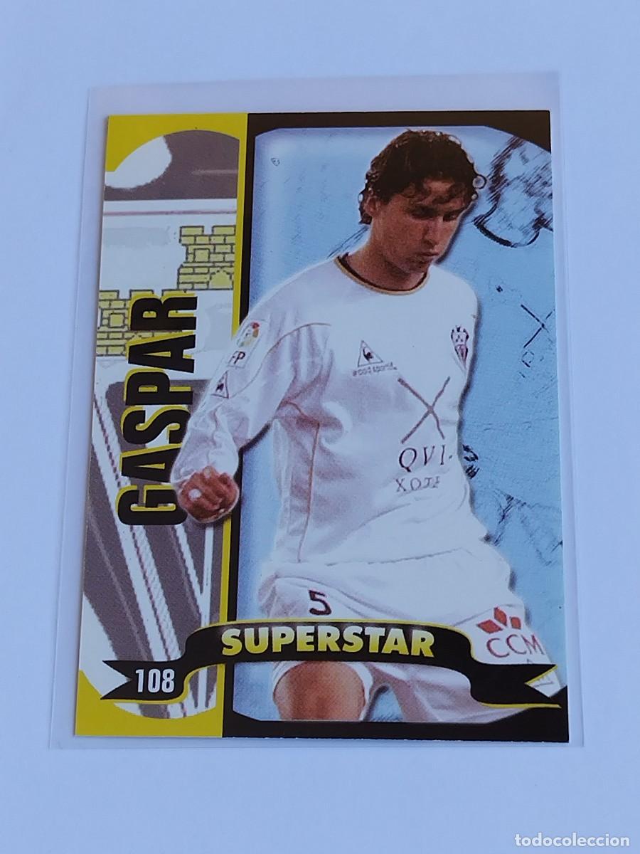 Cromos de F&uacute;tbol: GASPAR SUPERSTAR MATE #108 ALBACETE BALOMPIE - MUNDICROMO TOP LA LIGA 2004 2005 MC 04 05
