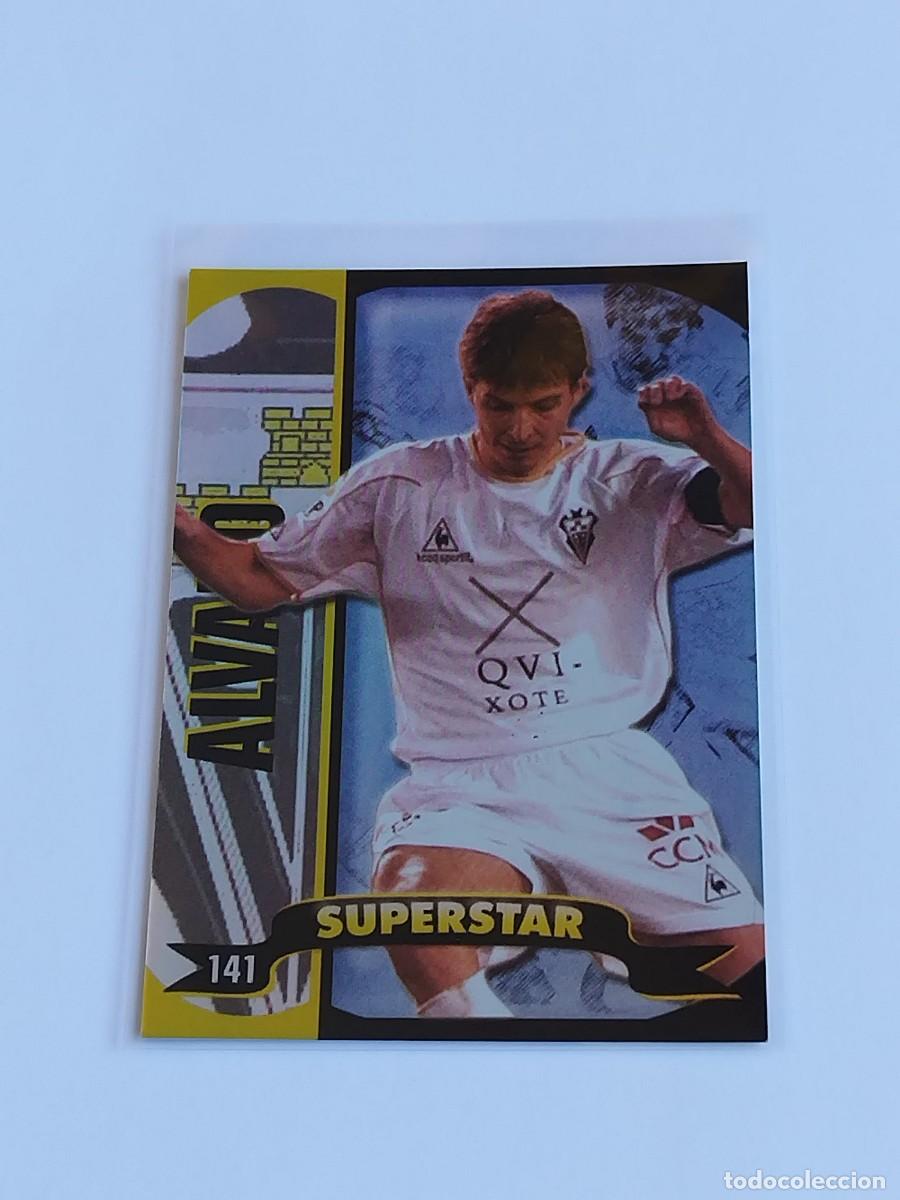 Cromos de F&uacute;tbol: &Aacute;LVARO SUPERSTAR BRILLO LISO #141 ALBACETE - MUNDICROMO TOP LA LIGA 2004 2005 MC 04 05 BRILLANTE