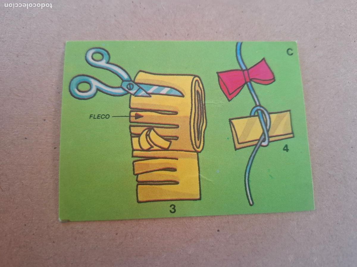 Cromos de F&uacute;tbol: EL LIBRO DE LOS JUEGOS BIMBO - JUGUEMOS A HACER JUGUETES - N&ordm; 3 LA COMETA ESPACIAL (NUNCA PEGADO)