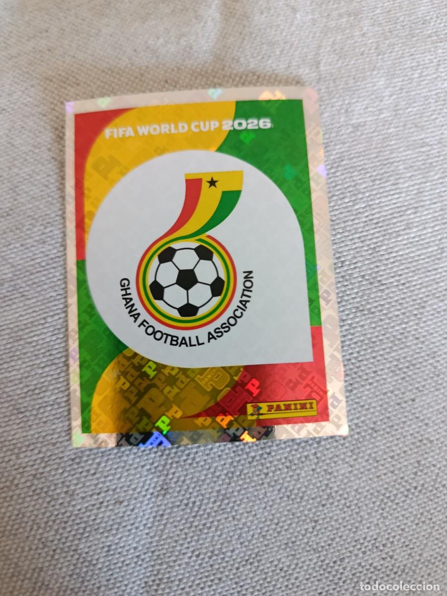 Cromos de F&uacute;tbol: Panini Mundial 2026 Estados Unidos-Mexico. 1- Escudo. Ghana. Nunca pegado.