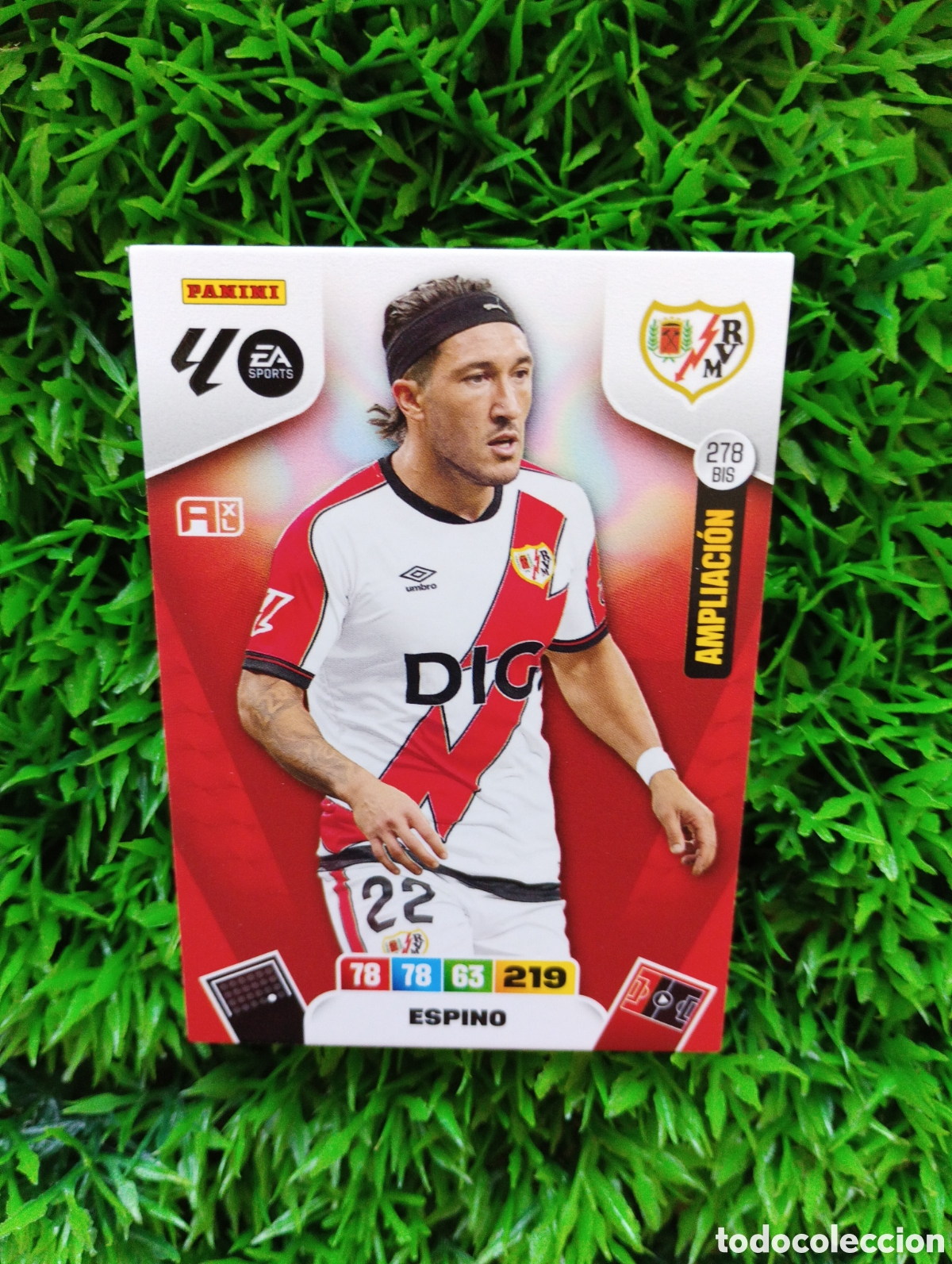 Cromos de F&uacute;tbol: Espino Rayo Vallecano AMPLIACION Adrenalyn 25-26 # 278 BIS