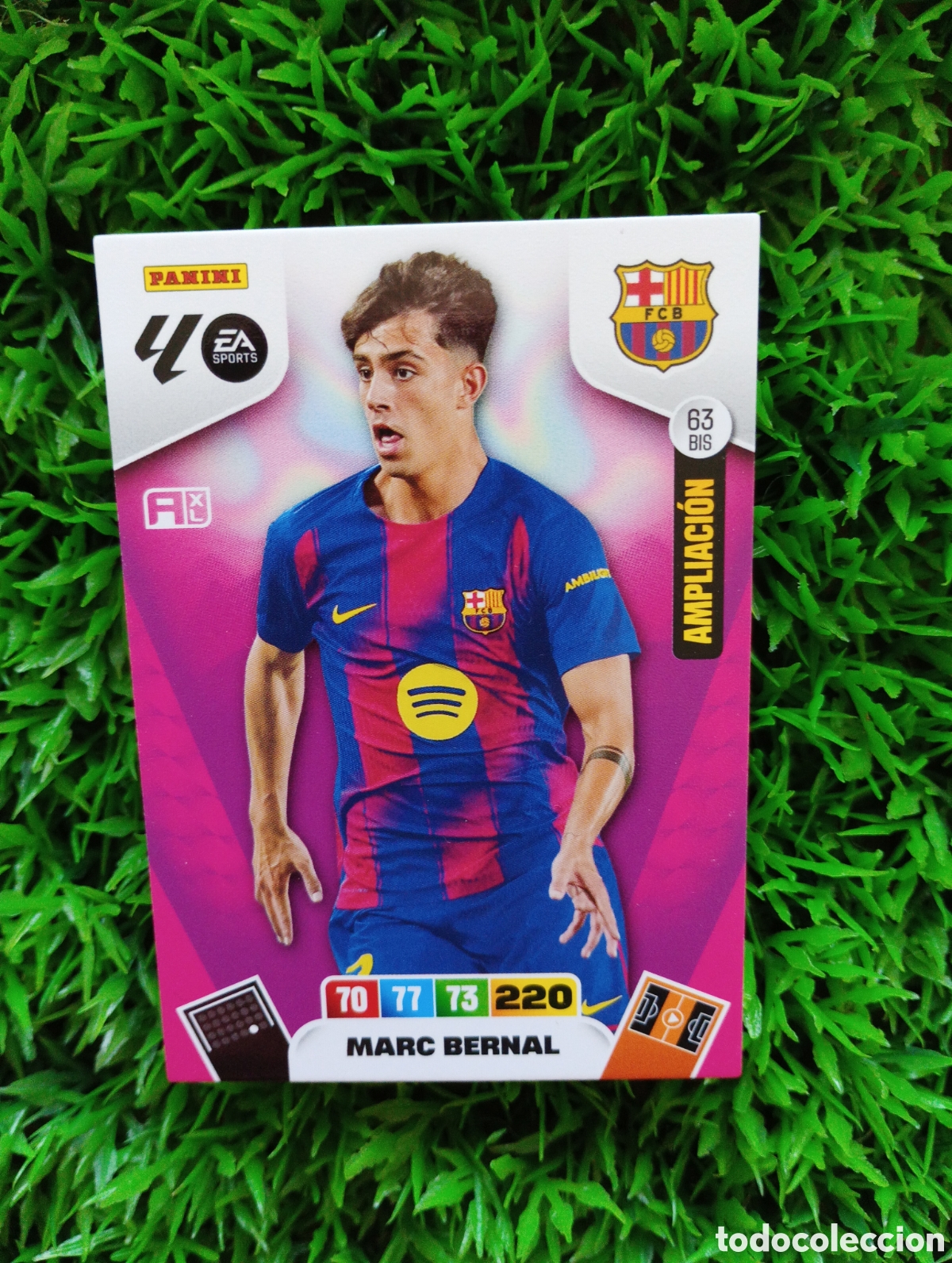 Cromos de F&uacute;tbol: Marc Bernal Barcelona AMPLIACION Adrenalyn 25-26 # 63 BIS
