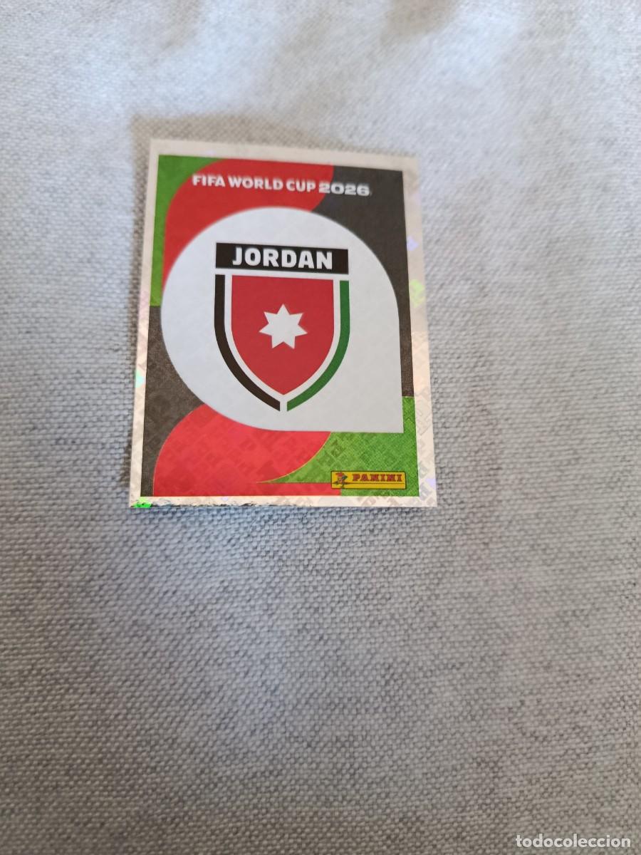 Cromos de F&uacute;tbol: Panini Mundial 2026 Estados Unidos-Mexico. 1- Escudo. Jordania. Nunca pegado.