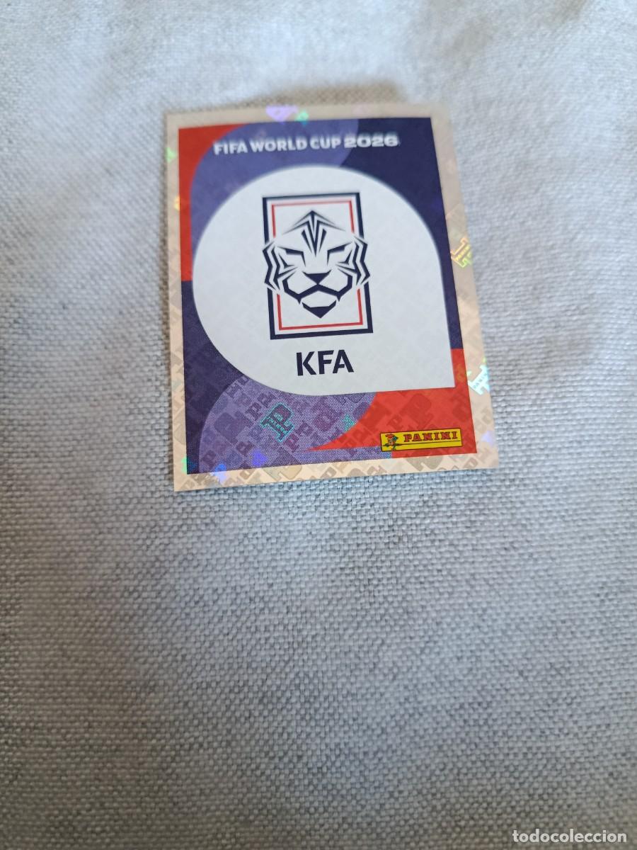 Cromos de F&uacute;tbol: Panini Mundial 2026 Estados Unidos-Mexico. 1- Escudo. Corea del Sur. Nunca pegado.