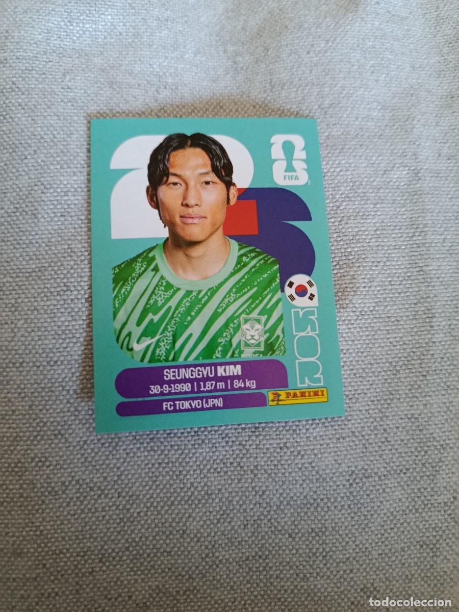Cromos de F&uacute;tbol: Panini Mundial 2026 Estados Unidos-Mexico. 3- Kim. Corea del Sur. Nunca pegado.
