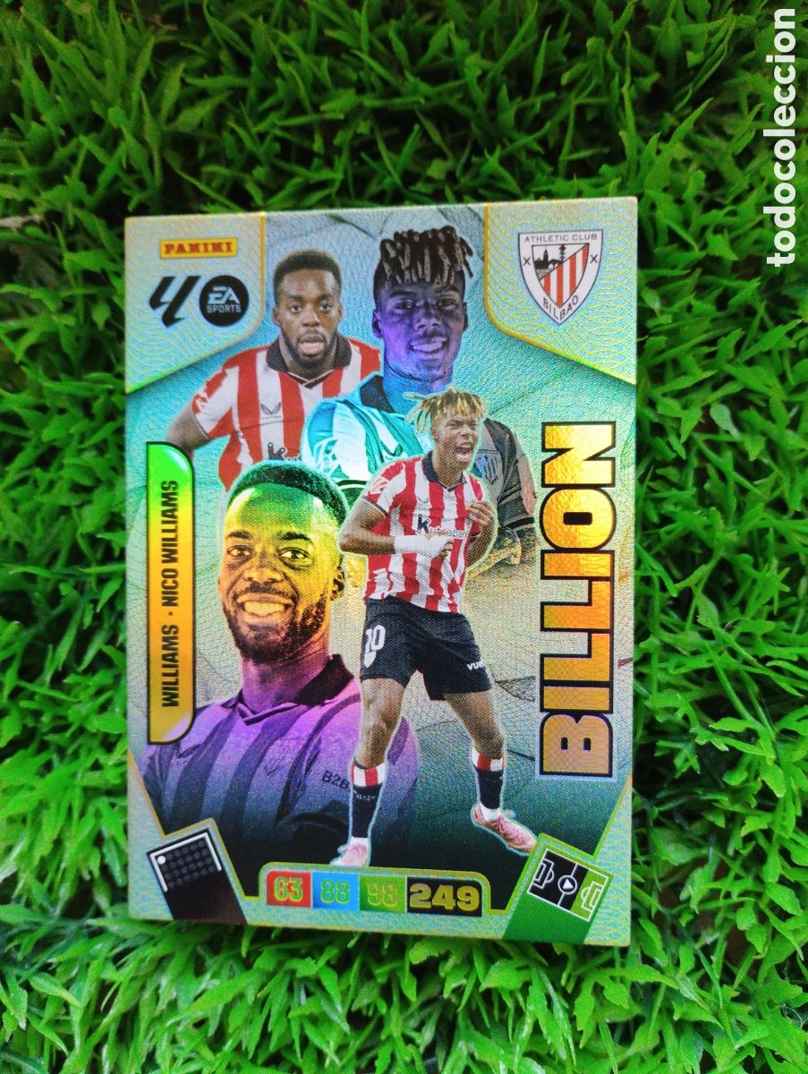 Cromos de Futebol: Williams-Nico Williams Athletic Bilbao BILLION Adrenalyn 25-26