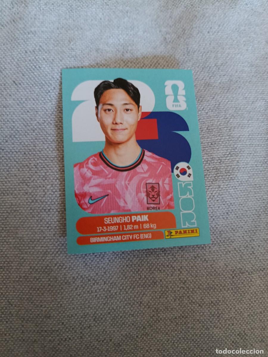 Cromos de F&uacute;tbol: Panini Mundial 2026 Estados Unidos-Mexico. 14- Paik. Corea del Sur. Nunca pegado.