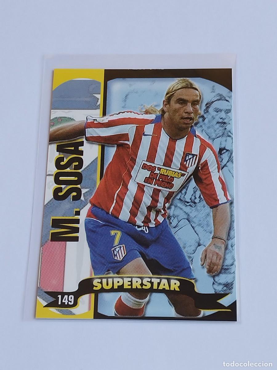Fu&szlig;ball-Sticker: MARCELO SOSA M. SUPERSTAR MATE #149 ATL&Eacute;TICO MADRID MUNDICROMO TOP LA LIGA 2004 2005 MC 04 05