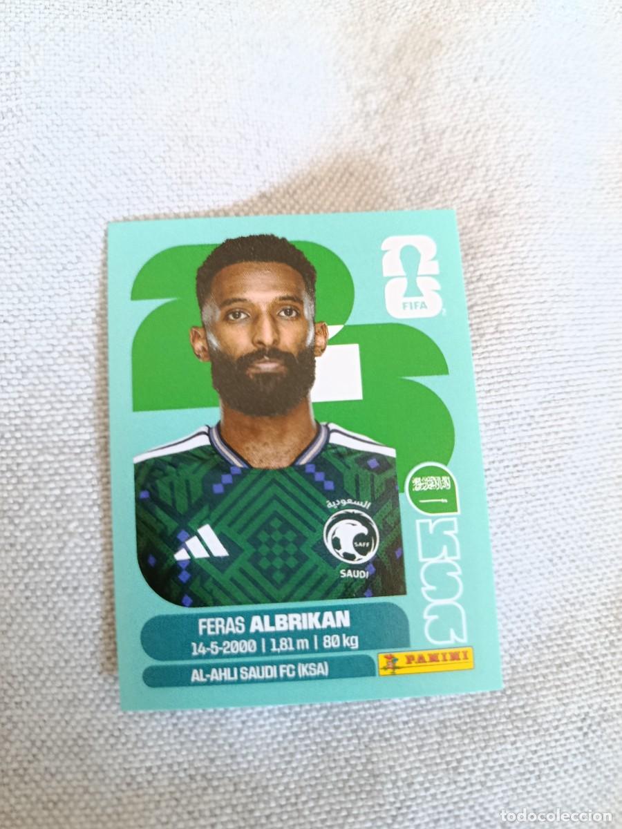 Fu&szlig;ball-Sticker: Panini Mundial 2026 Estados Unidos-Mexico. 18- Albrikan. Arabia Saudi. Nunca pegado.