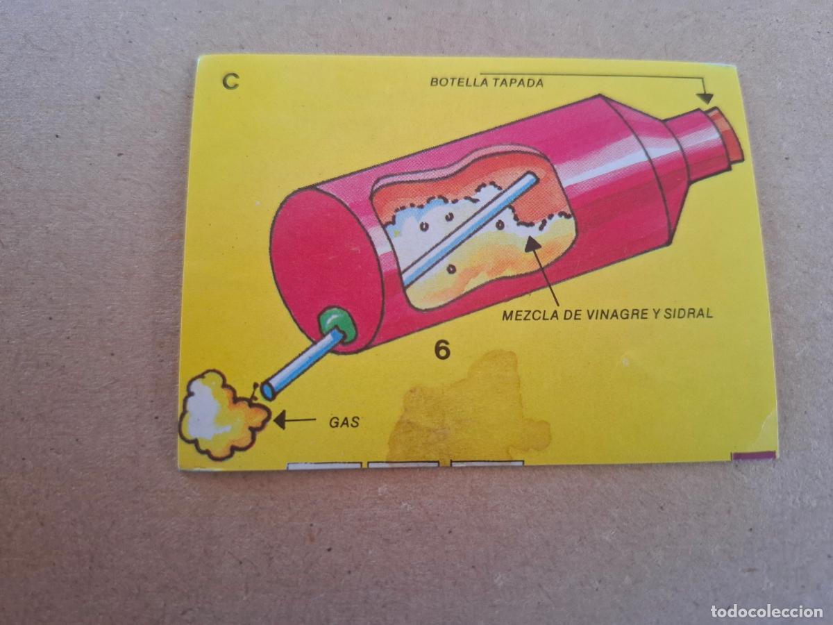 Cromos de F&uacute;tbol: EL LIBRO DE LOS JUEGOS BIMBO - INVENTOS Y EXPERIMENTOS - 3 LA BOTELLA A PROPULSI&Oacute;N - NUNCA PEGADO