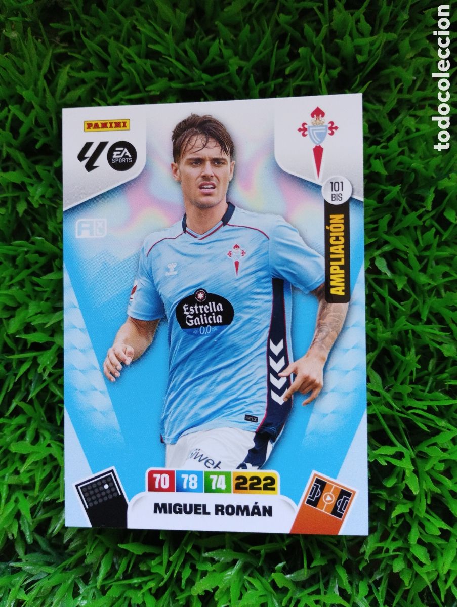 Cromos de F&uacute;tbol: Miguel Roman Celta De Vigo AMPLIACION Adrenalyn 25-26 # 101 BIS
