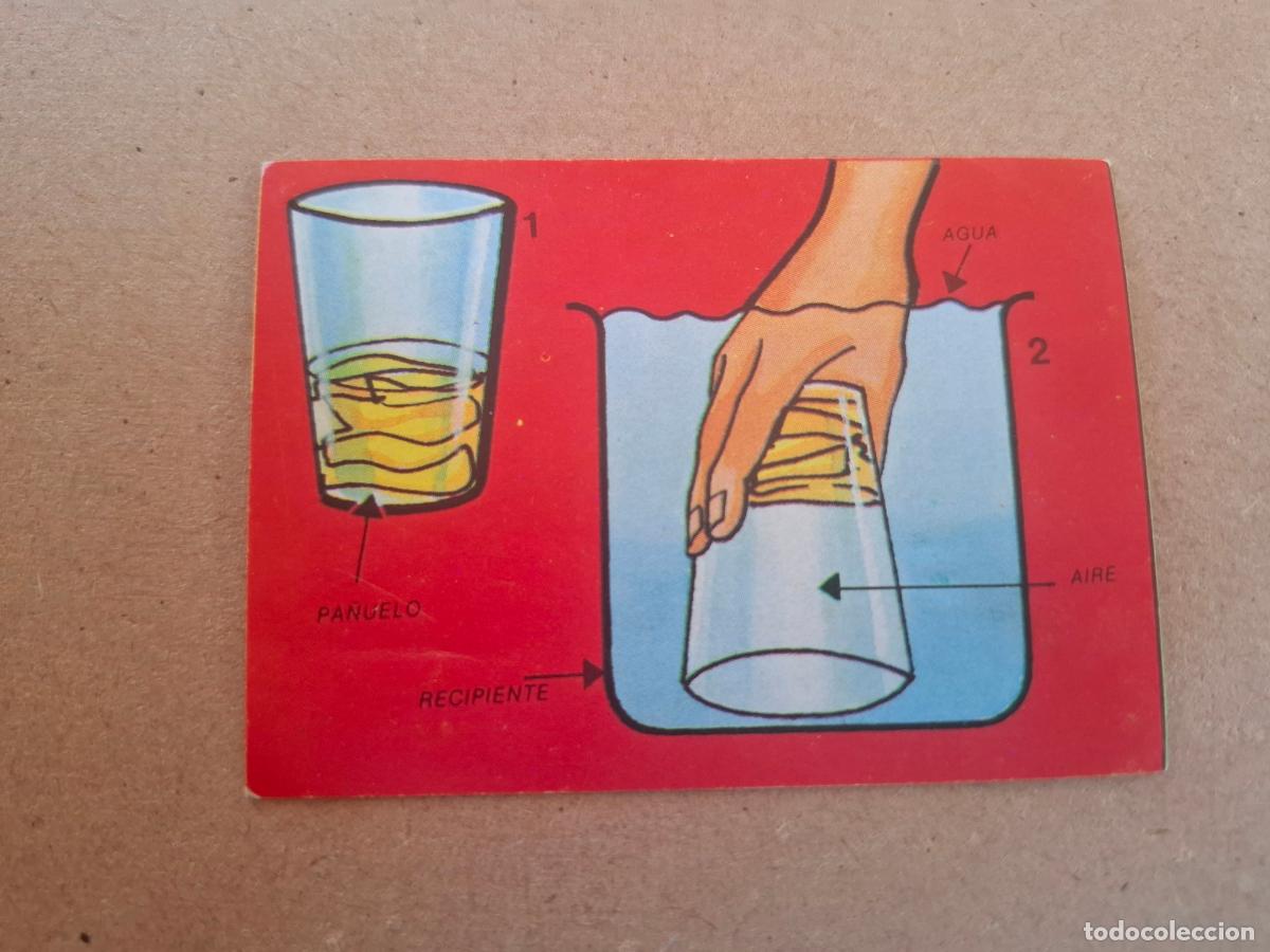 Cromos de F&uacute;tbol: EL LIBRO DE LOS JUEGOS BIMBO - INVENTOS Y EXPERIMENTOS - 10 EL PA&Ntilde;UELO QUE NO SE MOJA - NUNCA PEGADO